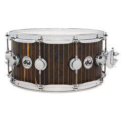 DW Collector's Series Exotic 333 Maple 6.5x14 Snare Drum - Ziricote Pinstripe