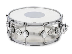 DW Design Series 6x14 Snare Drum Clear Acrylic