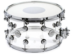 DW Design Series 8x14 Clear Acrylic Snare Drum