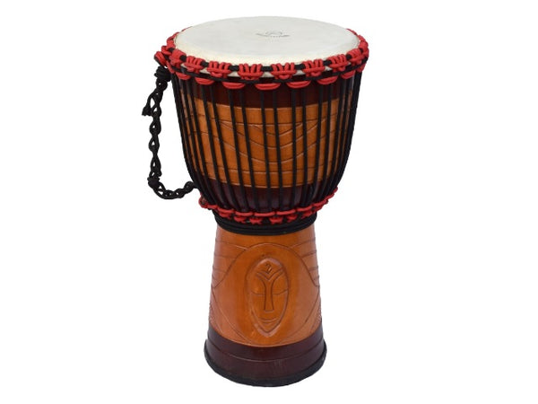 Ecko 13" Carved Djembe Light Wood