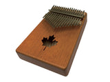 Beaver Creek 17 Note Kalimba Natural Finish w/ Maple Leaf Sound Hole