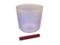 Sela Percussion 7.0” Infinity Crystal Singing Bowl in B3 440 Hz Light Purple