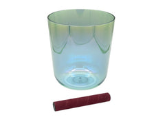 Sela Percussion 6.0” Infinity Crystal Singing Bowl in F4 440 Hz Turquoise