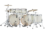 Tama Superstar Classic Maple Wrap 8 Piece Shell Pack Vintage White Sparkle Finish