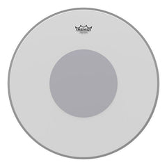 Remo 22" Powerstroke 3 Coated Black Dot Bass Drum Head - Bottom Black Dot