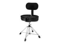 Ahead Spinal-G Black Saddle Throne w/ Back Rest 4 Leg