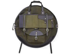 Tackle Waxed Canvas Backpack 22" Cymbal Bag Forest Green/Dark Brown