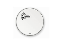 Peau de grosse caisse résonante Gretsch 20" avec logo décalé