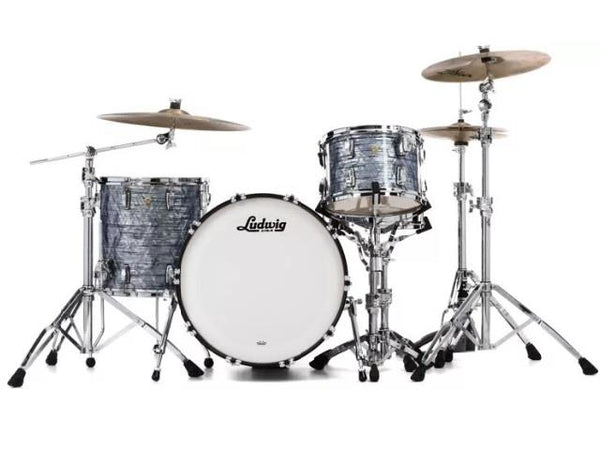 Ludwig Classic Maple Downbeat Sky Blue Pearl 12 14F 20B