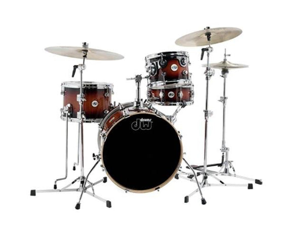 DW Design Series Mini Pro 4 Piece Shell Pack Tobacco Burst