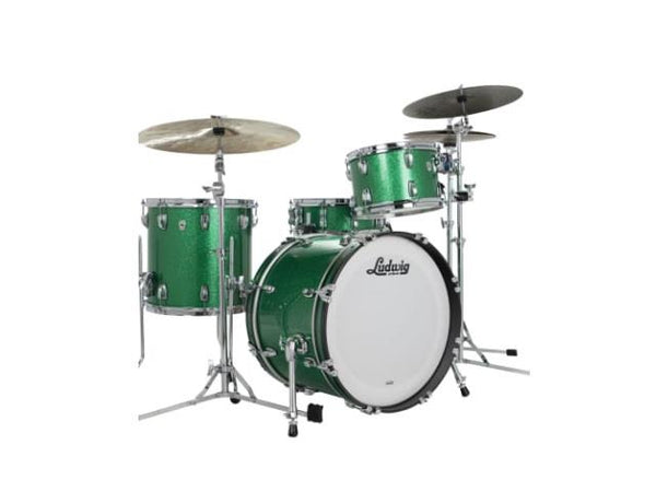 Ludwig Classic Maple Downbeat Green Sparkle 12 14F 20B